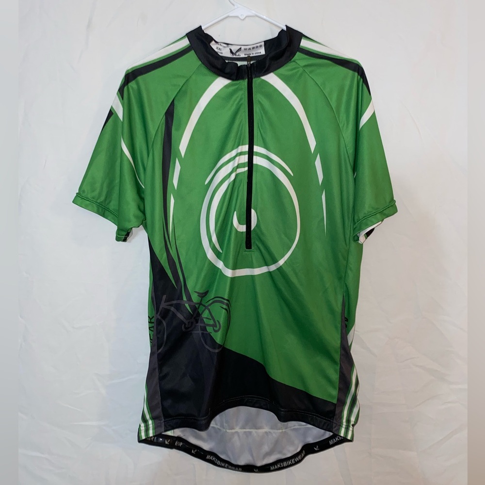 Maks Bikewear Cycling Jersey - Green - Size XXL